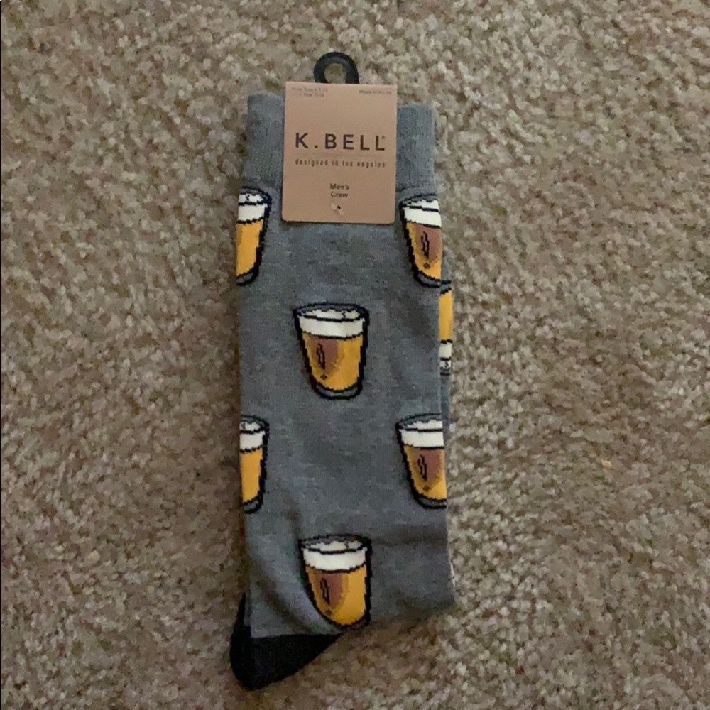Gray Beer Socks